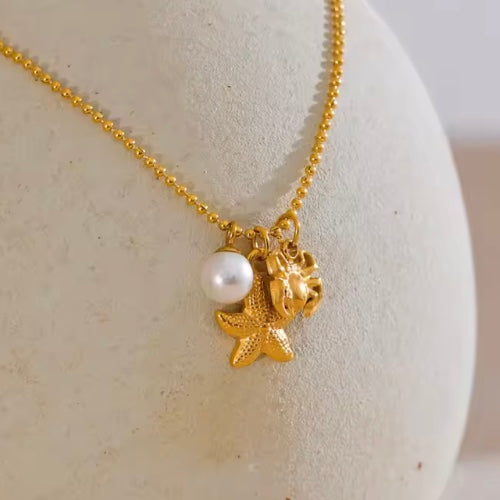 Starfish-Crab necklace