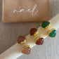 Double heart stone ring