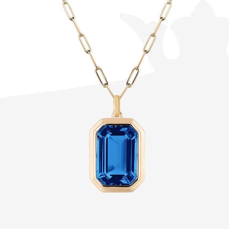 Vintage square necklace