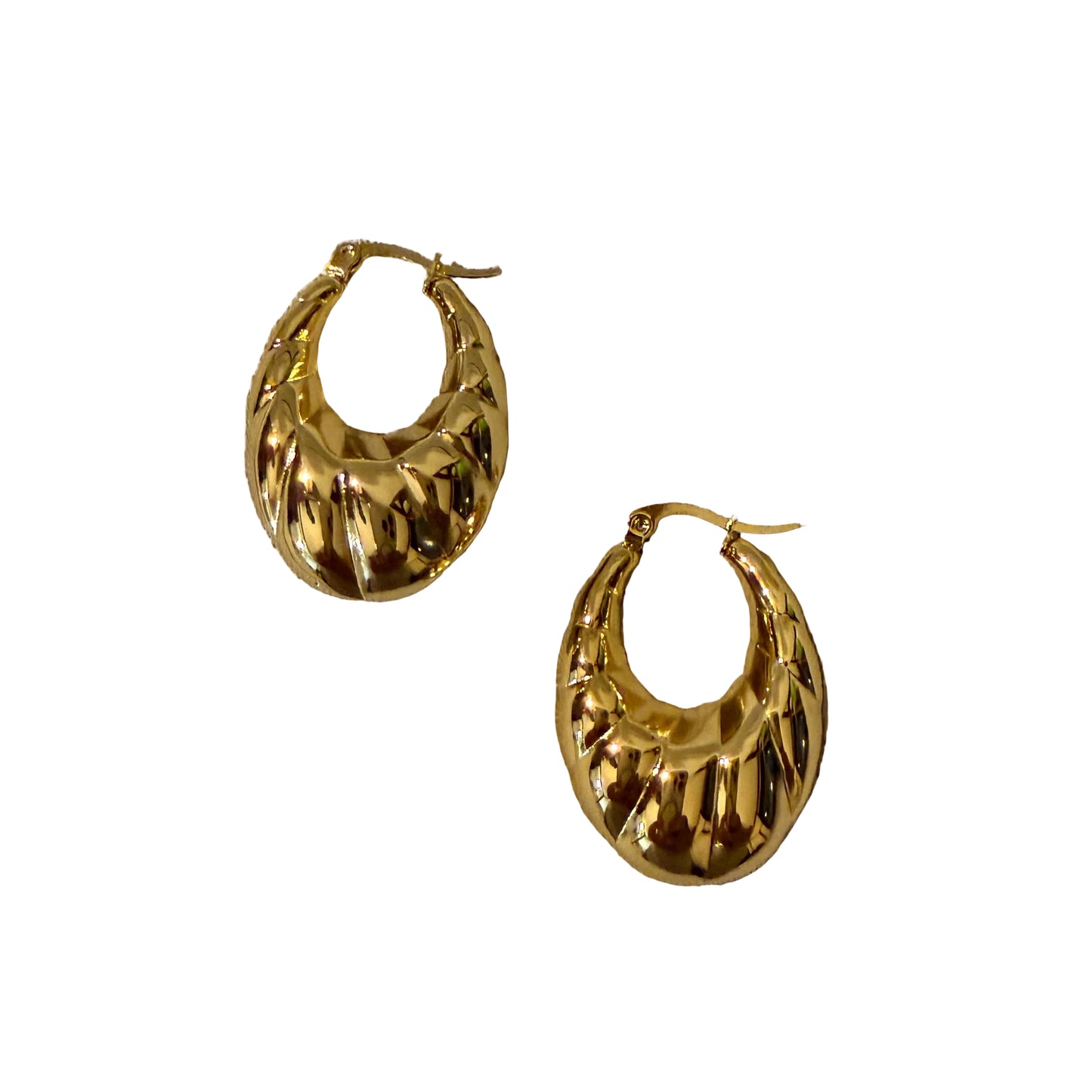 Half Moon Croissant Hoops