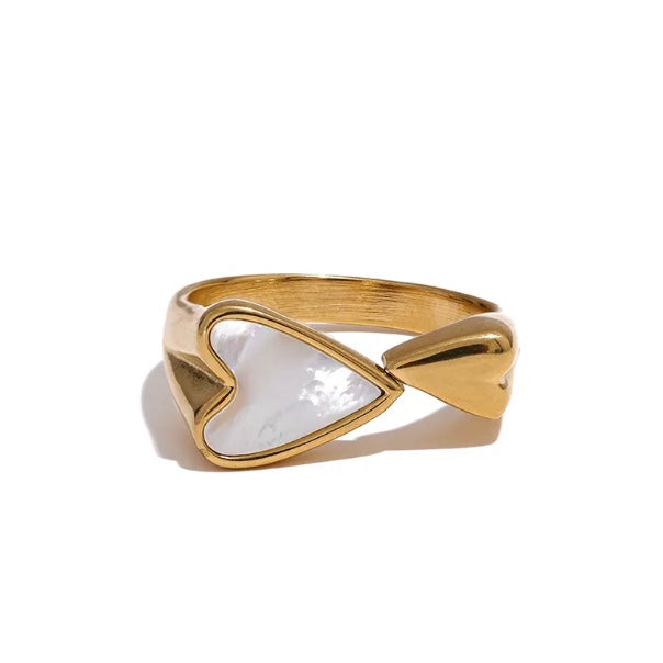 Shell Heart Ring