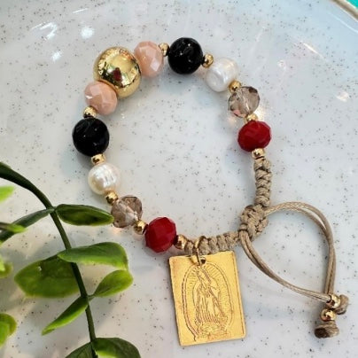 Bracelet with Virgen de Guadalupe plate