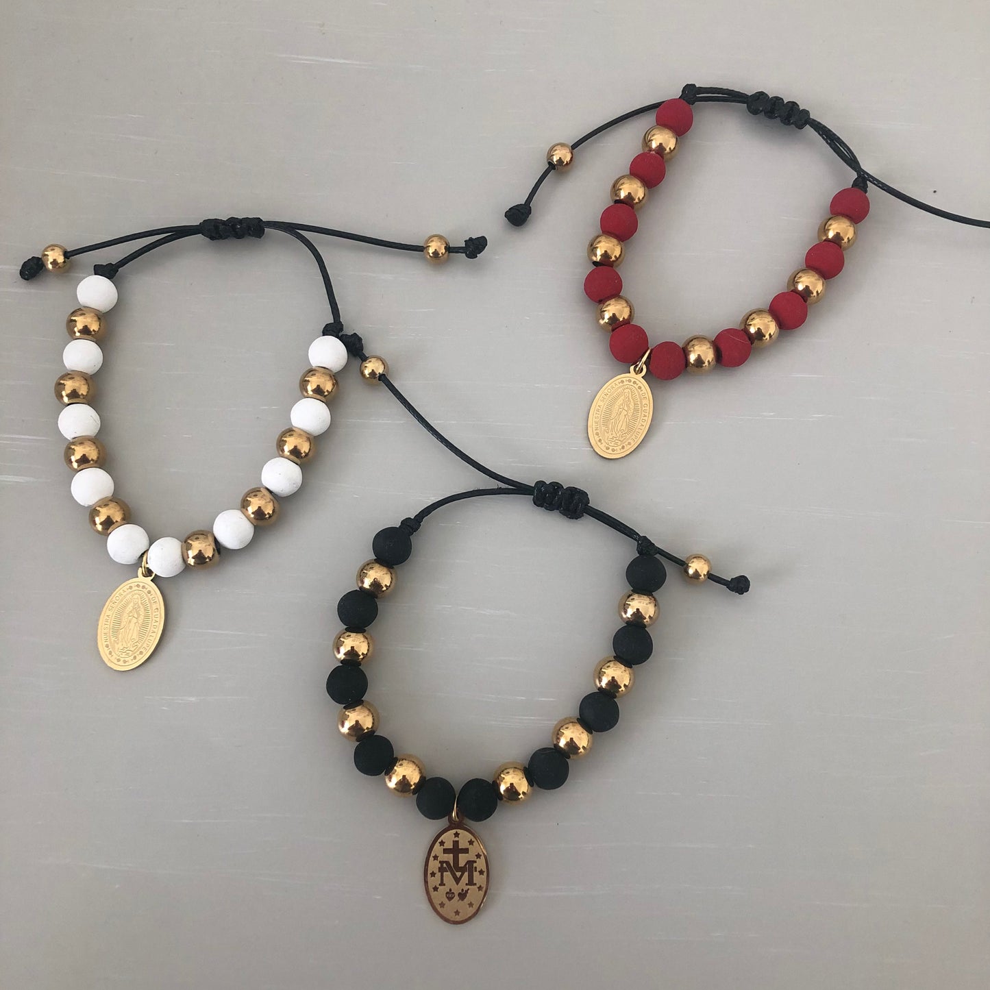 Guadalupe Virgin medal bracelet