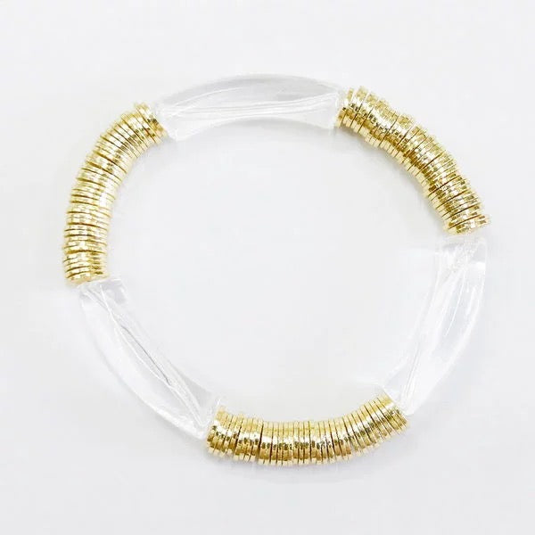 Bamboo Bead Stackable Bracelet