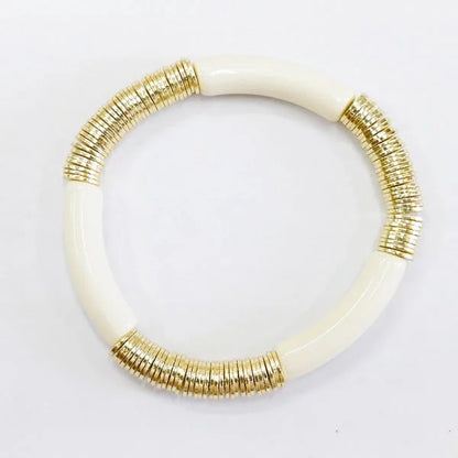 Bamboo Bead Stackable Bracelet