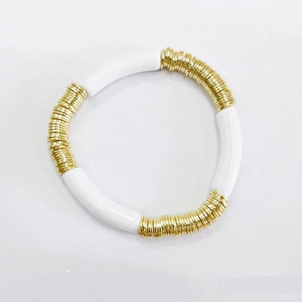 Bamboo Bead Stackable Bracelet
