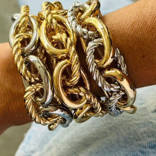 Braided chain bracelet