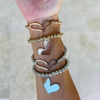 Open heart bracelet