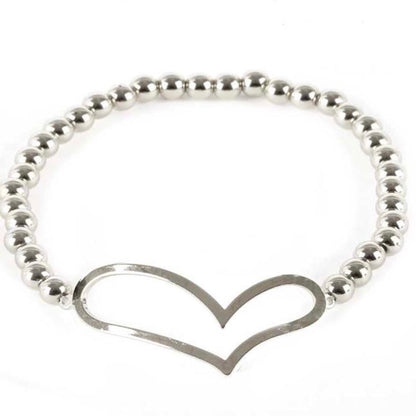 Open heart bracelet