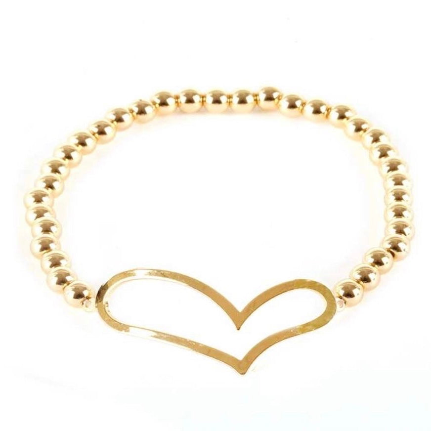 Open heart bracelet