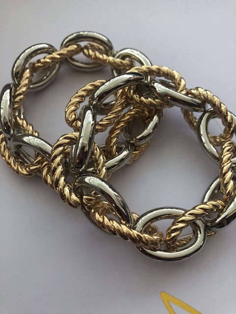 Braided chain bracelet