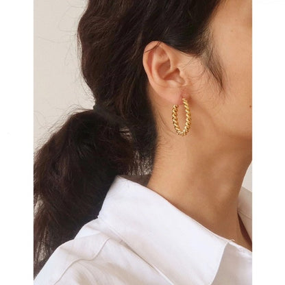 Vintage Twisted Hoops