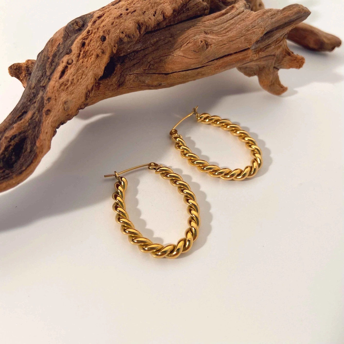 Vintage Twisted Hoops